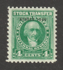 Scott # RD70, Mint, Never Hinged, VF, 4¢ Stock Transfer, 1940
