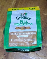 Greenies Pill Pockets for Dogs, Pill Concealer, Val.Pack, Peanut Butter