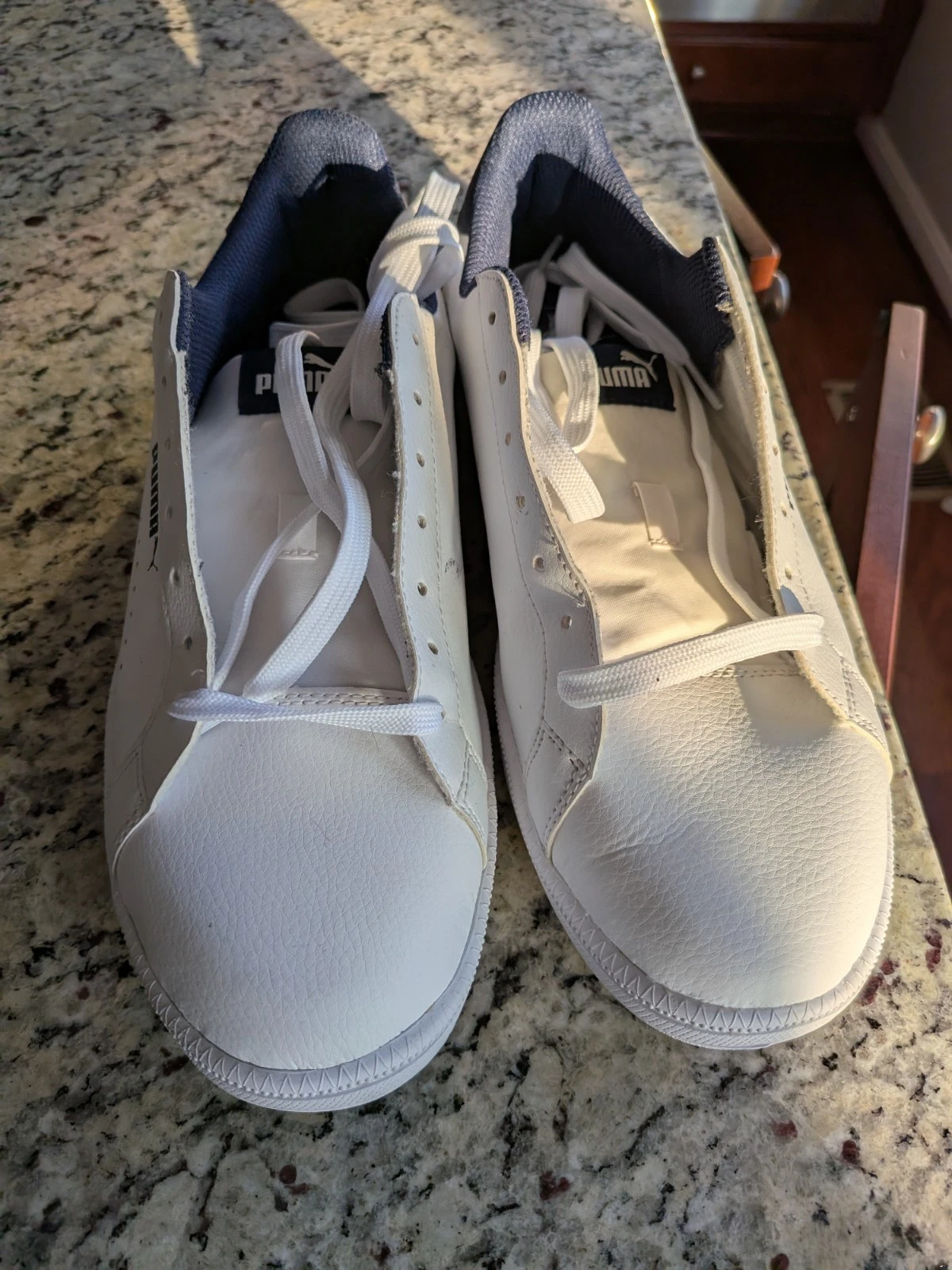 Puma Smash Scarpe Sneakers Uomo Traforate Casual Bianco Tg 8 5 Nuove