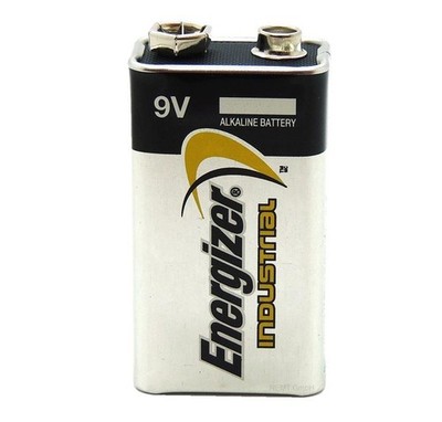 1 x Energizer Industrial 9V Block 4LR61 Blockbatterie lose für Rauchmelder