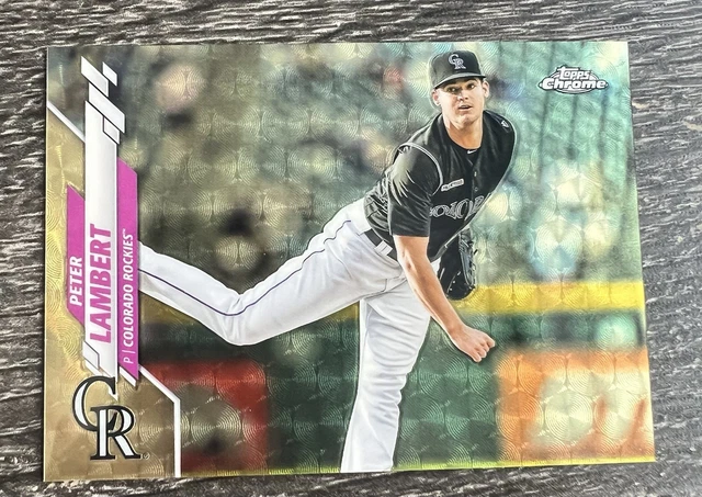 2020 Topps Chrome Peter Lambert 1/1 Superfractor Rockies U-253