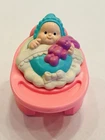 Vintage Fisher Price Little People Baby with Bunny & Highchair Set 1990s BIN 38