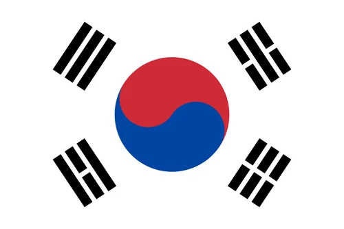 Korea Republic Flag Self Adhesive Sticker