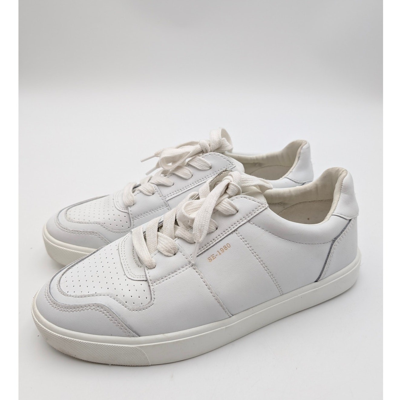 Sam Edelman Edie Sneaker Shoes Lace-Up Women's White Leather
