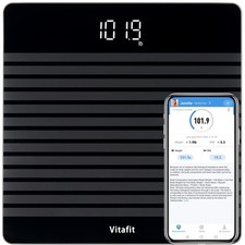 Vitafit Anti-Slip Smart Digital Bathroom Scale for Body Weight, High Accuracy...
