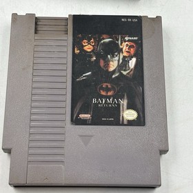 Batman & Batman Returns Lot (Nintendo NES, 1993) Cart & Sleeve - Rare!