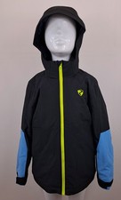 Ziener Junior Skijacke Schwarz Blau 140 Kids Winter Ski Jacke Black Blue