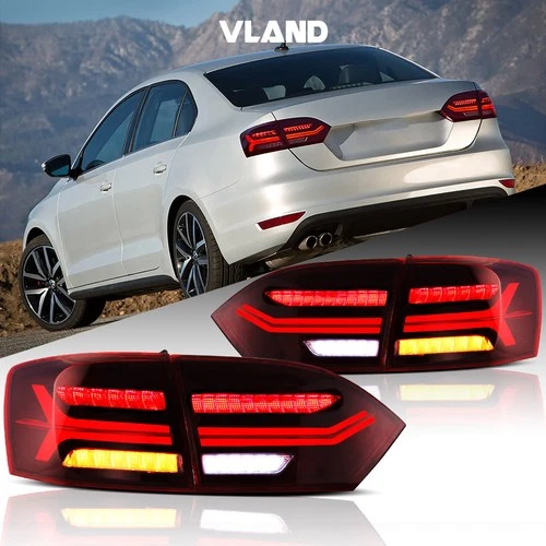 VLAND LED Tail Lights For Volkswagen Jetta MK6 2011-2014 12 13 w/Sequential Turn - Bild 1 von 19