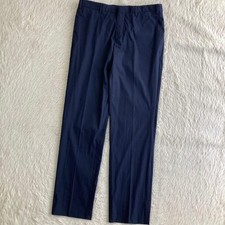 USED EXCELLENT CONDITION PRADA TAPERED TROUSERS, NAVY, SIZE 46R VERYGOOD