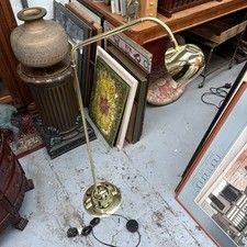 Brilliant Brass Tone Floor Lamp Standard Lamp Reading Lamp