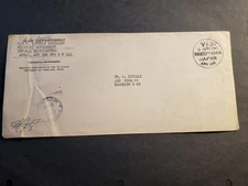 V-J DAY APO 500 YOKOHAMA, JAPAN 1945 Censored WWII Army Cover AFPAC MILIT GOVT