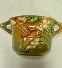 Roseville Snowberry Green Sugar Bowl # 1-S In Excellent Mint Condition