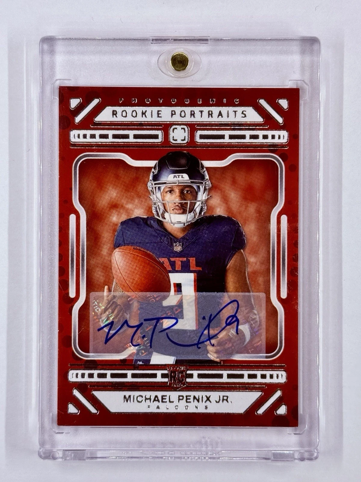 Michael Penix Panini Photogenic #151 Autograph-Black 1/1