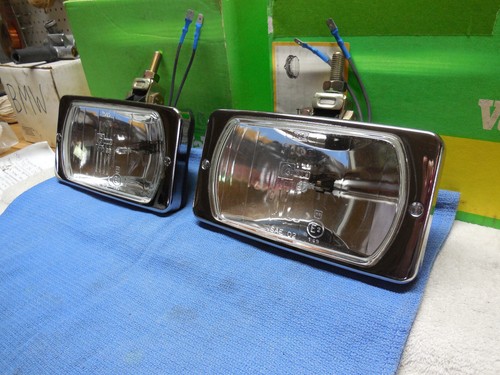 Cibie 95 clear DRIVE lamp pair w/chrome bezels, complete w/bulbs. Genuine, NOS - Picture 3 of 19
