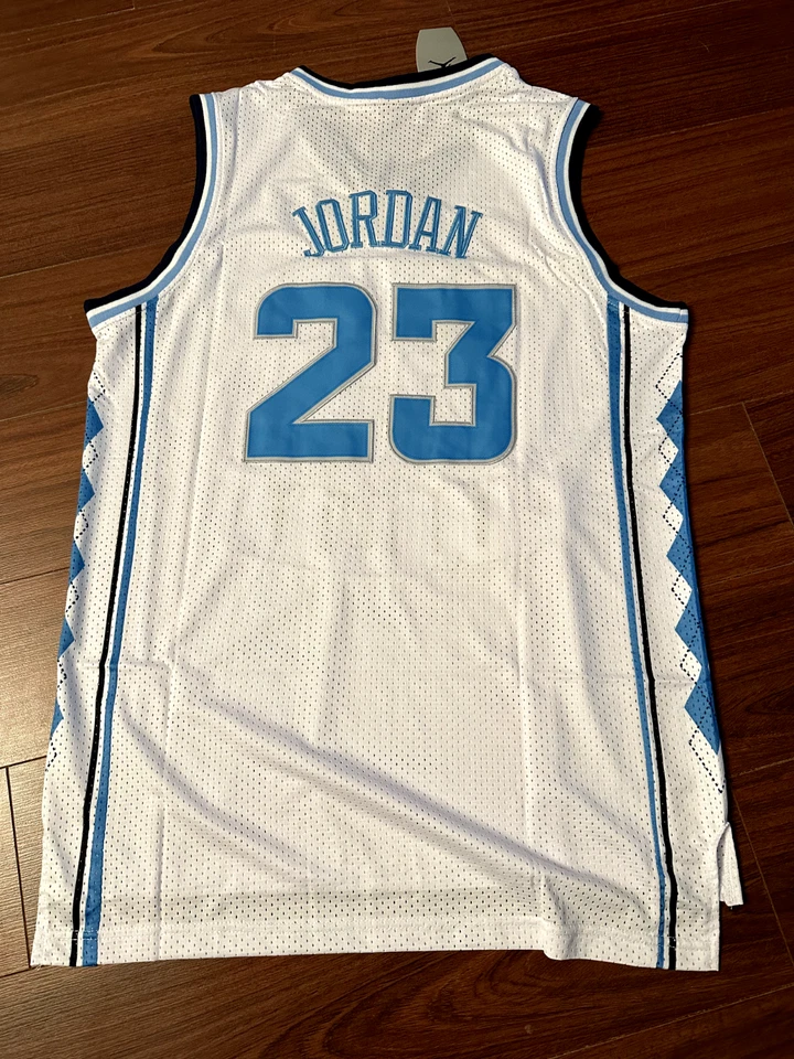 Новый с Ярлыками Michael Jordan баскетбол Джерси X-Large #23 Северная Каролина смолы каблуки белый - Изображение 2 из 4