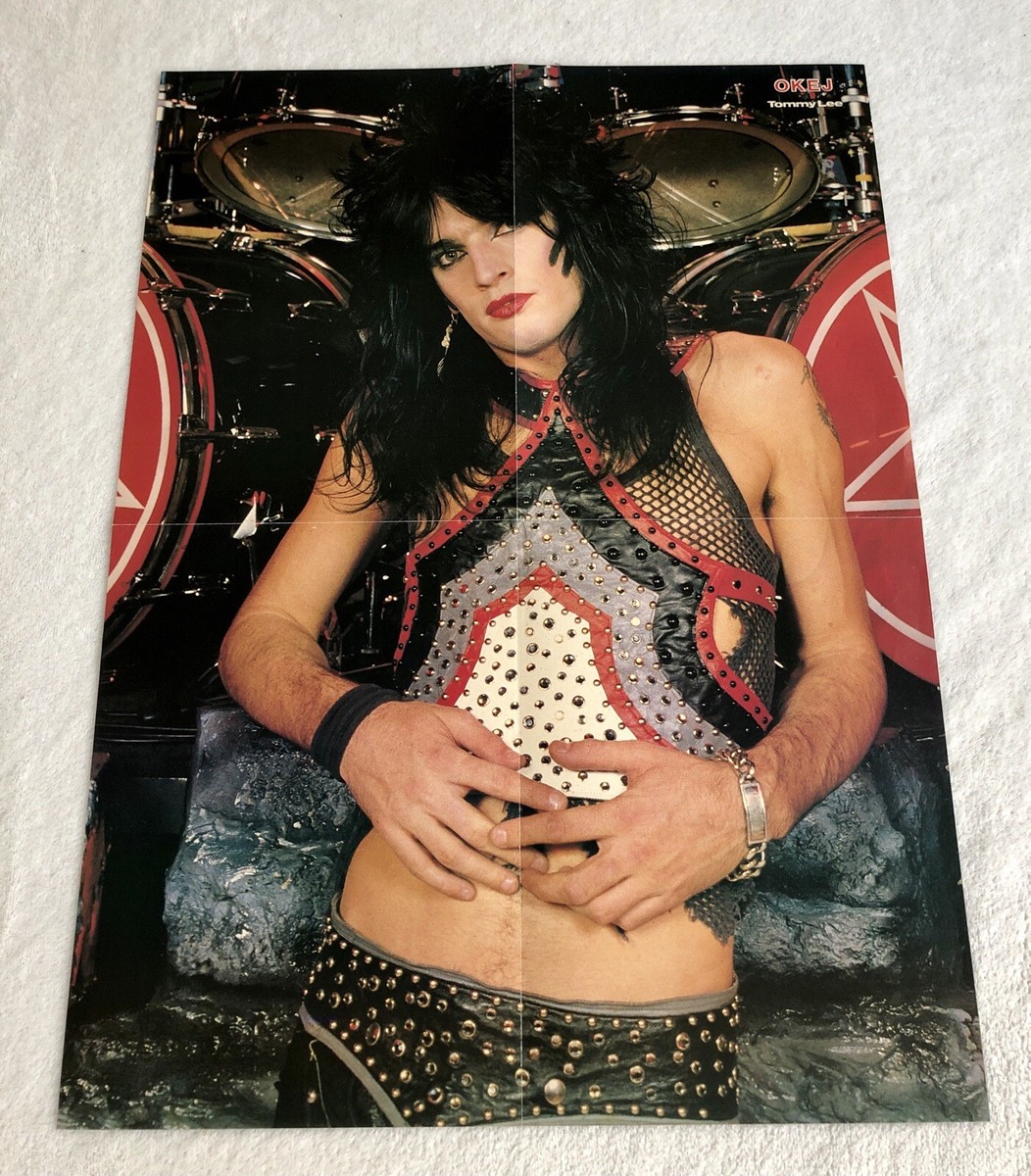 MÖTLEY CRÜE 1984 Tommy Lee Swedish Poster Magazine Okej 1980s