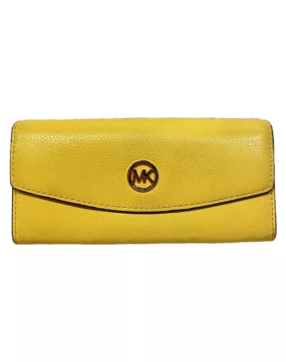 Michael kors fulton wallet yellow deals