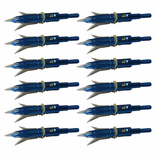 12Pcs 100Gr Swhacker Hunting Broadheads Expandable Sharp Blade Crossbow Tips Bow - Picture 37 of 41