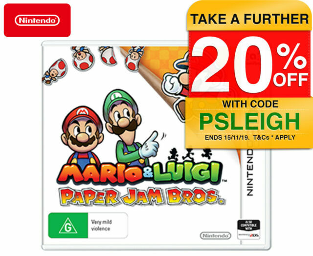 Nintendo 3ds Mario Luigi Paper Jam Bros Game For Sale Online Ebay