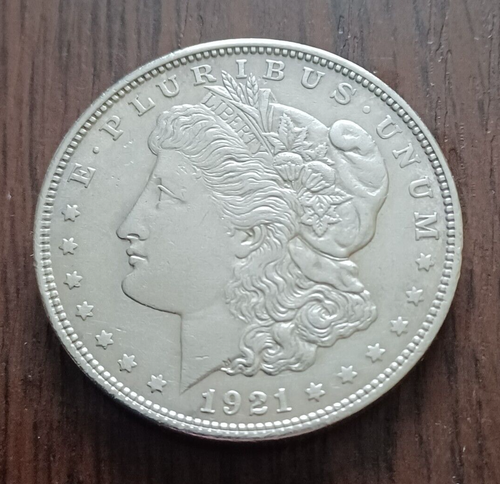 1921 United States of America .900 Silver Morgan One Dollar. Very Good Condition - 第 8/8 張圖片