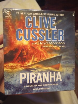  Clive Cussler PIRANHA (Oregan Files) Unabridged CD Brand New Sealed