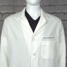 Red Kap "Microsoft Hands-On Lab" White Lab Coat, Men's 42