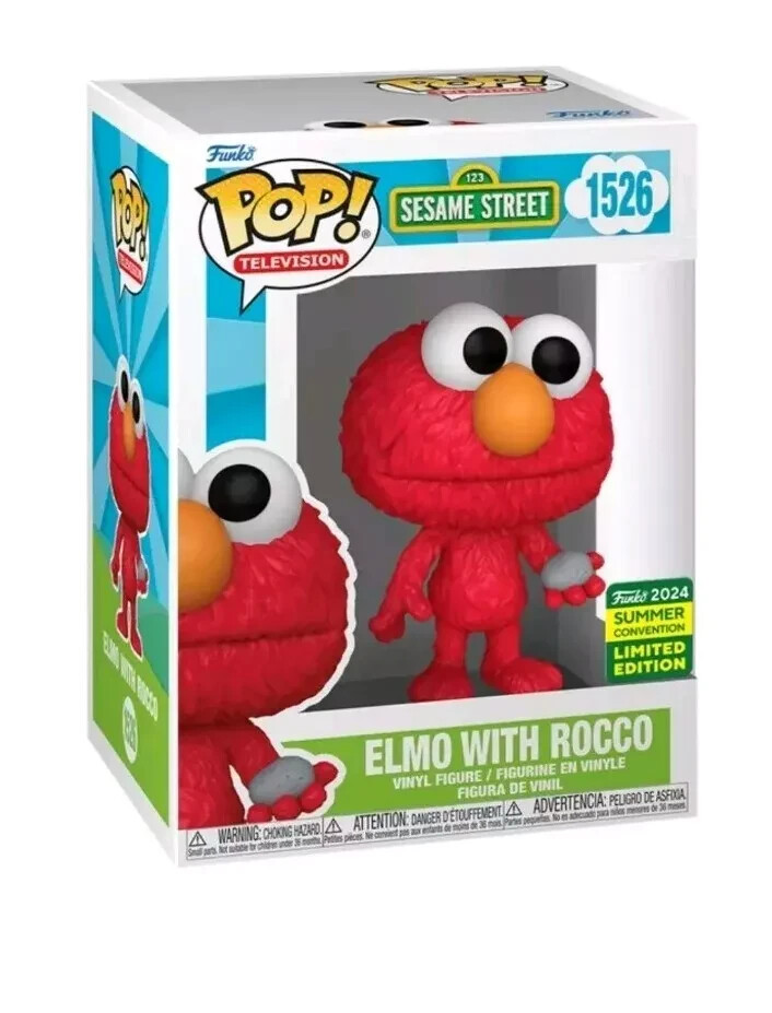 SDCC 2024 Funko Pop! Exclusive Sesame Street Elmo With Rocco