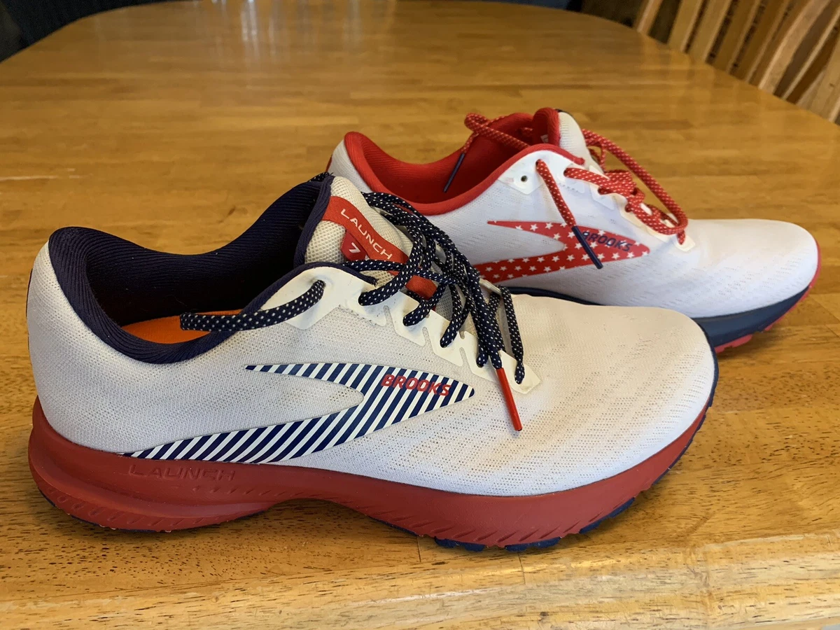 Brooks launch red deals white blue