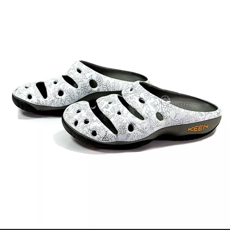 Sandali Keen donna Yogui Arts fiori hawaiani slide US 5