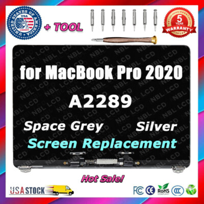 Replacement for Apple MacBook Pro A2289 2020 Year 13'' MXK72 LCD Screen Assembly