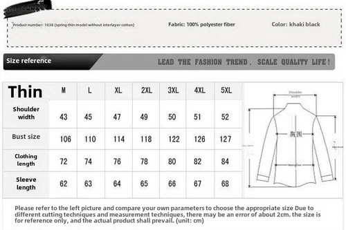 Chaqueta Para Hombre Elegante Abrigo De Invierno Moda Casual Coreano Caqui Negro - Picture 16 of 22