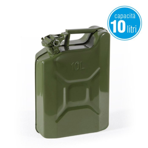 Tanica Acciaio Inox 10 Litri WINCHMAX - Compatta Per Carburante E Acqua