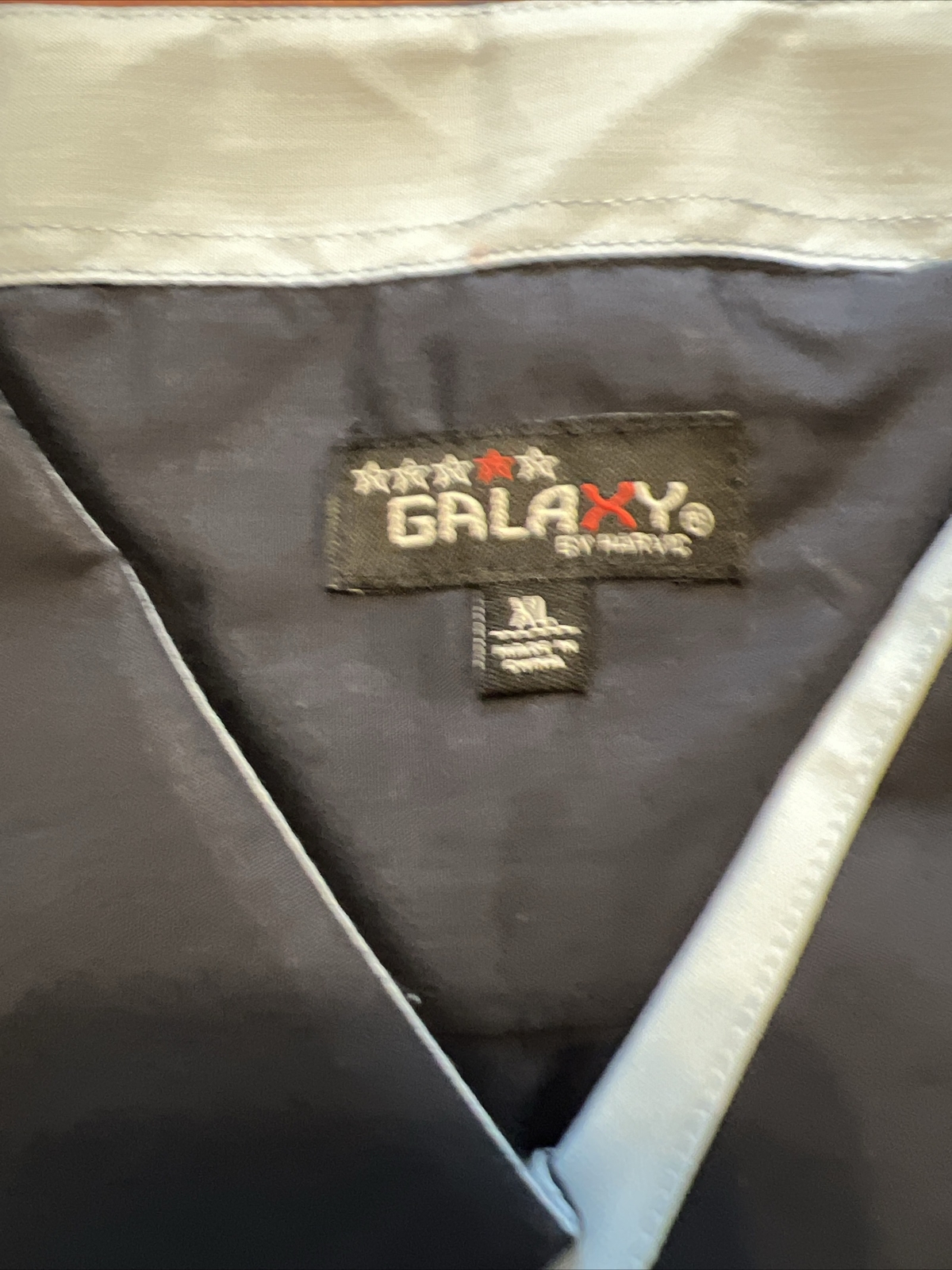 Galaxy by Harvic Mens Navy Slim Fit Collared Button-Down Shirt XL NWT $38