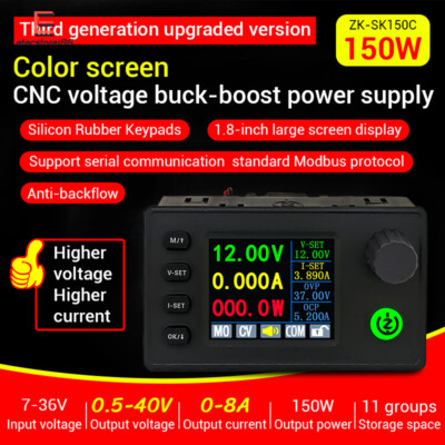 1.8 inch CNC Buck Boost DC Adjustable Voltage Regulator Power Supply Module
