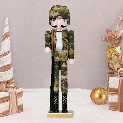 Hellery Nutcracker Desktop Model Nutcracker Desktop Decorative Wooden Nutcrac... - Picture 3 of 12