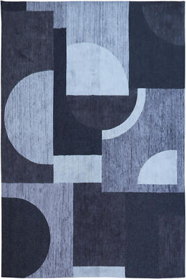 Teppich Jules Flipo Bauhaus Avant Garde Black Flachgewebe 200x280 cm Rutschfest