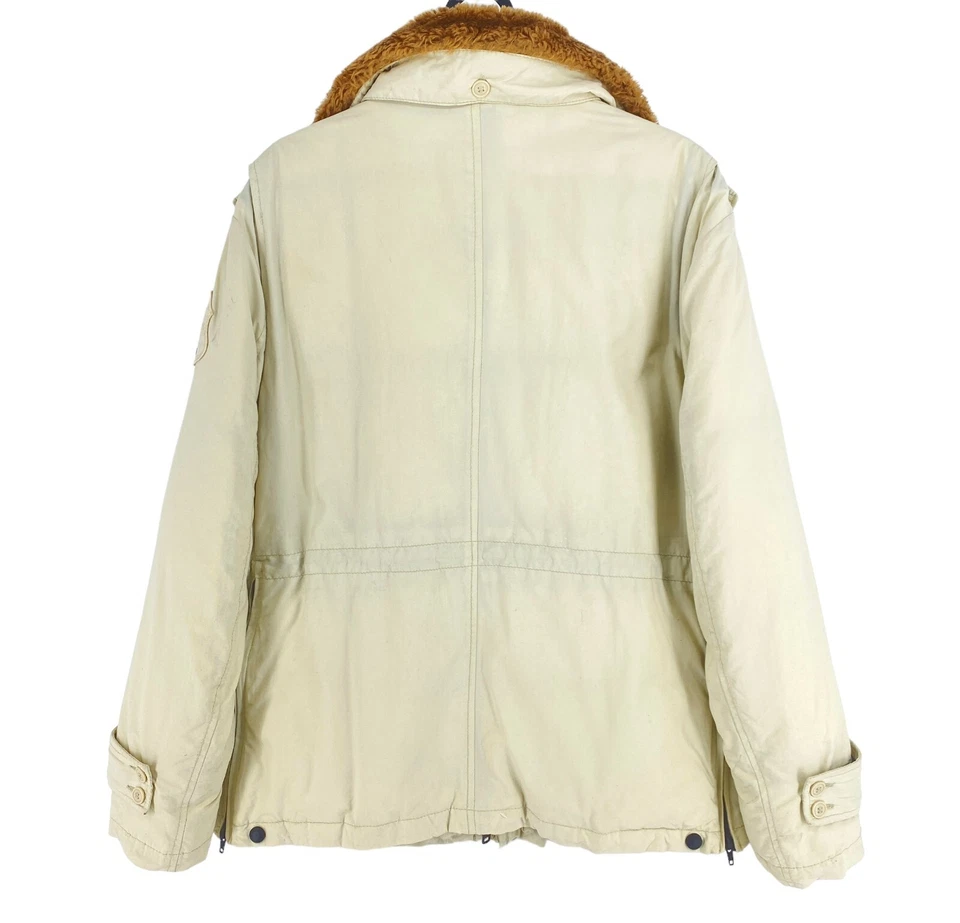 BLAUER Beige Down Jacket Coat Size L - Image 3 of 4