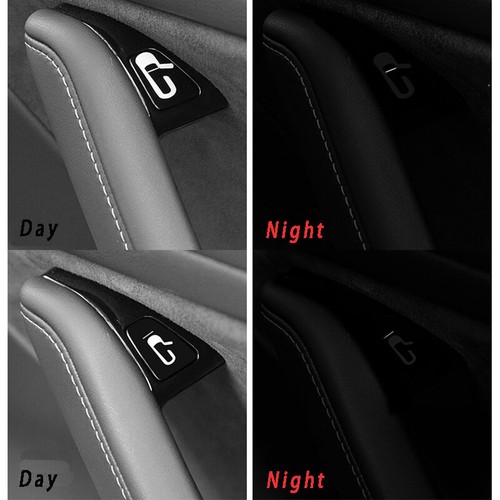 8pcs/set Car Door Open Exit Sticker Decal for Tesla Model 3 Interior Decoration - Picture 4 of 6