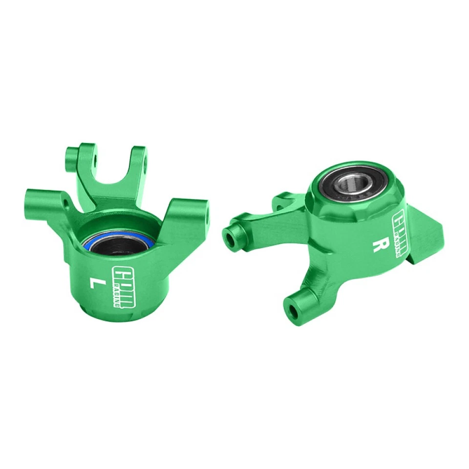 TRAXXAS MINI MAXX 1/10 CNC 7075 ALLOY FRONT STEERING BLOCKS + BEARINGS UPGRADE - Image 2 of 3