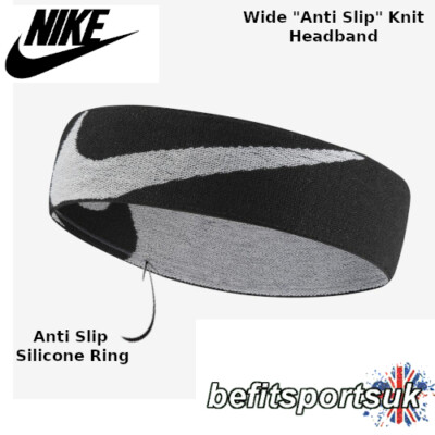 NIKE WIDE ELASTIC HEADBAND SWEAT-BAND HAIRBAND KNIT GYM  display picture 1