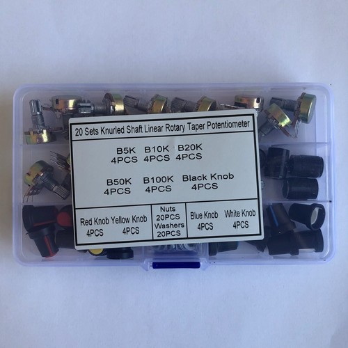 5K100K B5K B10K B20K B50K B100K Knurled Shaft Linear Rotary Taper