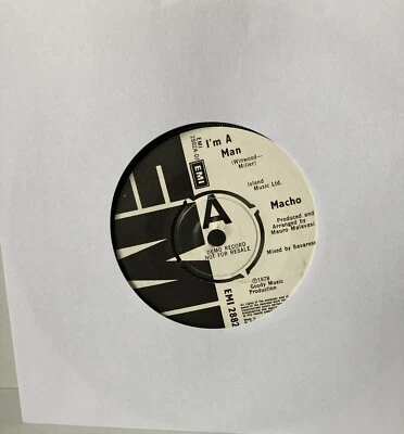 Macho Iโm A Man Vgc 7โ Promo Single EMI Play Tested - image 1 of 3