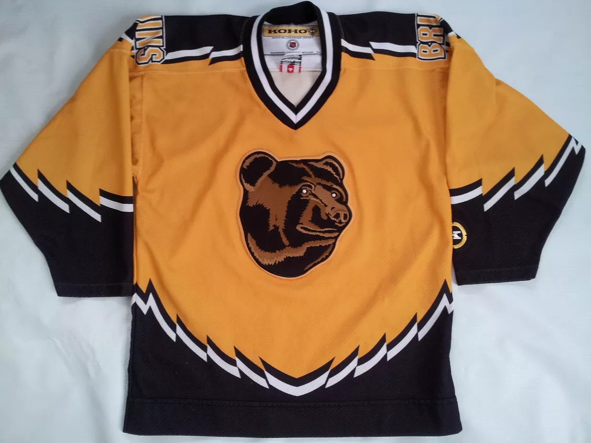 Boston Bruins NHL Pro Player 90s Vintage T Shirt Pooh Bear Logo Size L  Deadstock