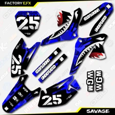 Blue Savage Camo Graphics Kit fits 08-22 Suzuki DRZ125 DRZ 125 decals 2008 2022