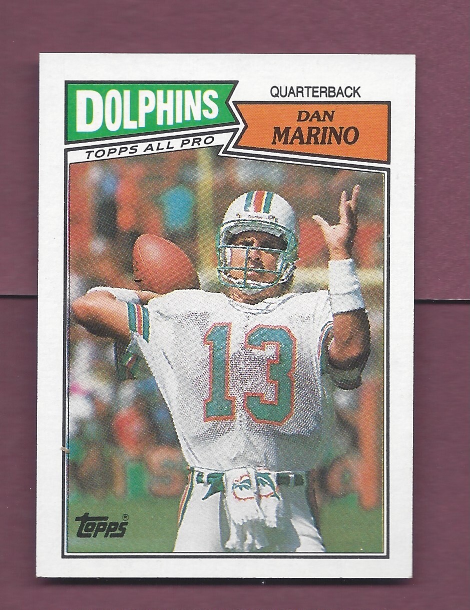SHARP PACK FRESH 1987 TOPPS FOOTBALL #233 DAN MARINO  HOF  .99 SHIP X752