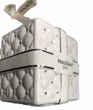 Pandora Gift Box Ornament 2016 Porcelain Charm Pouch Christmas Present Unused