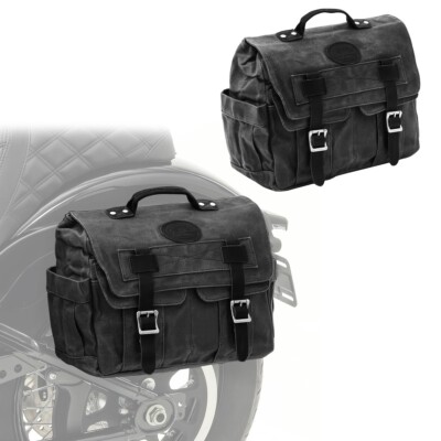 2x Saddle bag for Yamaha XV 535 Virago CV1 black