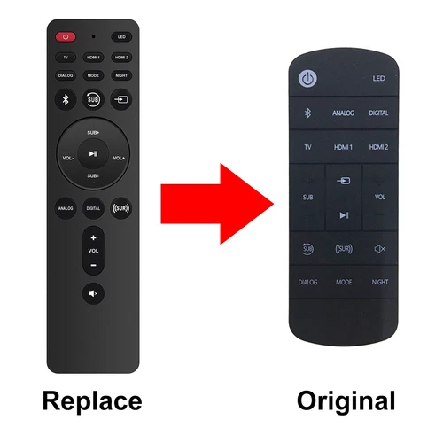 SoundBar Remote Control Fit for Klipsch Cinema 700 3.1 Dolby Atmos Sound Bar