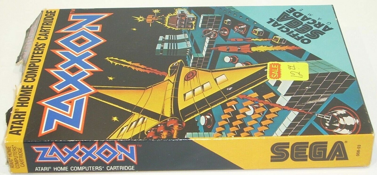 Atari 400/600XL/800XL Computer ZAXXON Video Game w/ Box Manual
