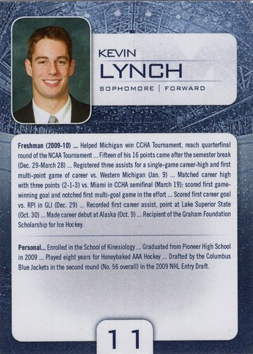 2010/11 Michigan Wolverines - KEVIN LYNCH - Bild 2 von 2